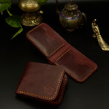 Mahogany Hand Crafted Bifold Men's Wallet
